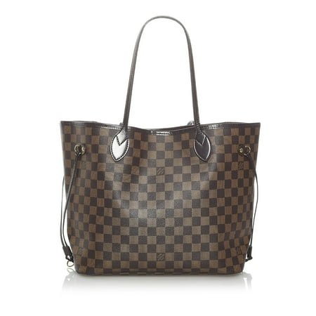 Pre-Owned Louis Vuitton Damier Ebene Neverfull MM Canvas Brown