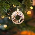 thumbnail image 4 of Beautynvta 4 Pcs Christmas Tree Decorations, 3.15'' Plastic Sweet Doughnuts Pendant, Shatterproof Christmas Dessert Hanging Decorations for Xmas Tree Windows Party Decor, 4 of 7