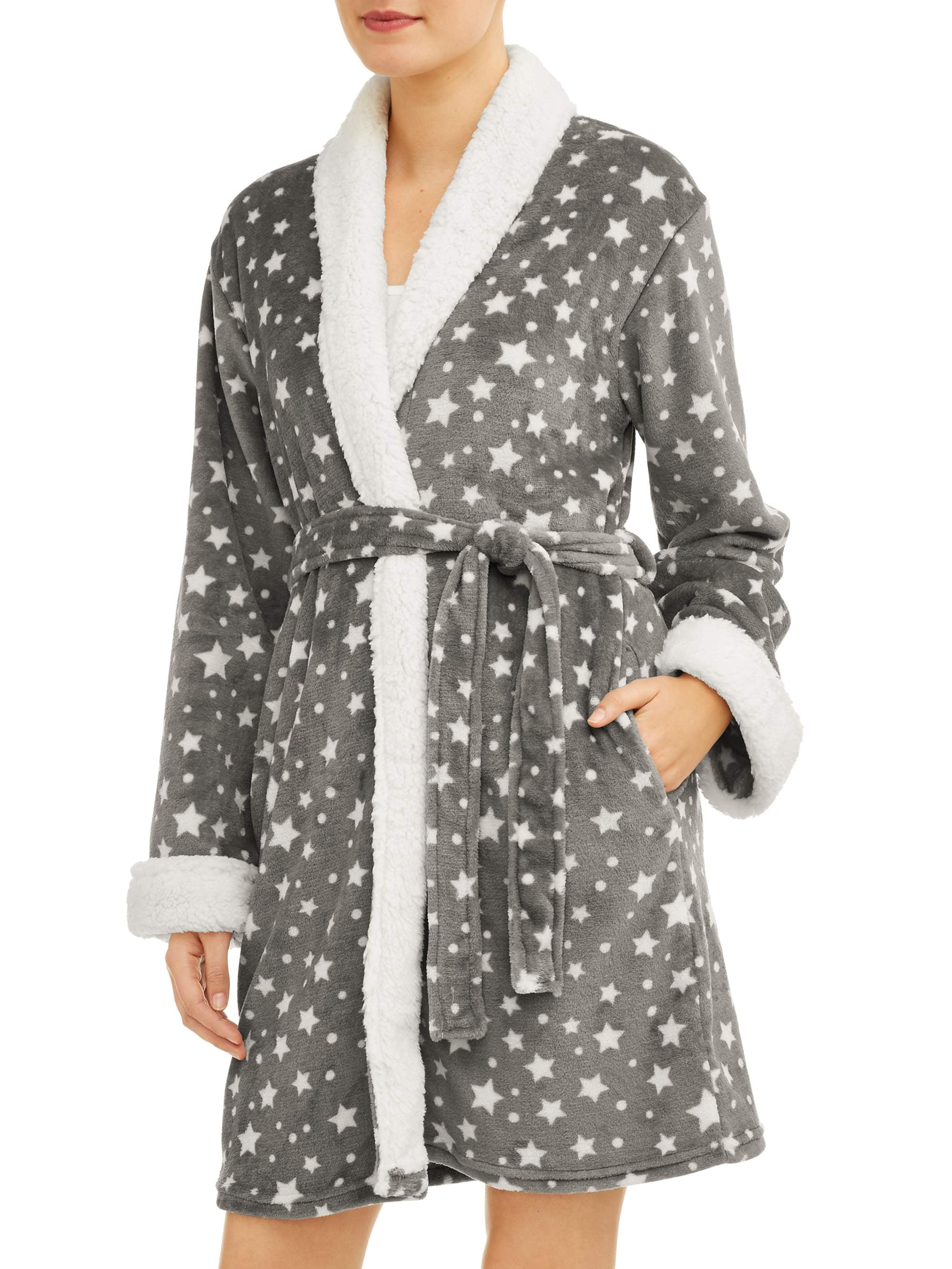 Body Candy Women's Luxe Plush Sleepwear Robe and Slipper Set