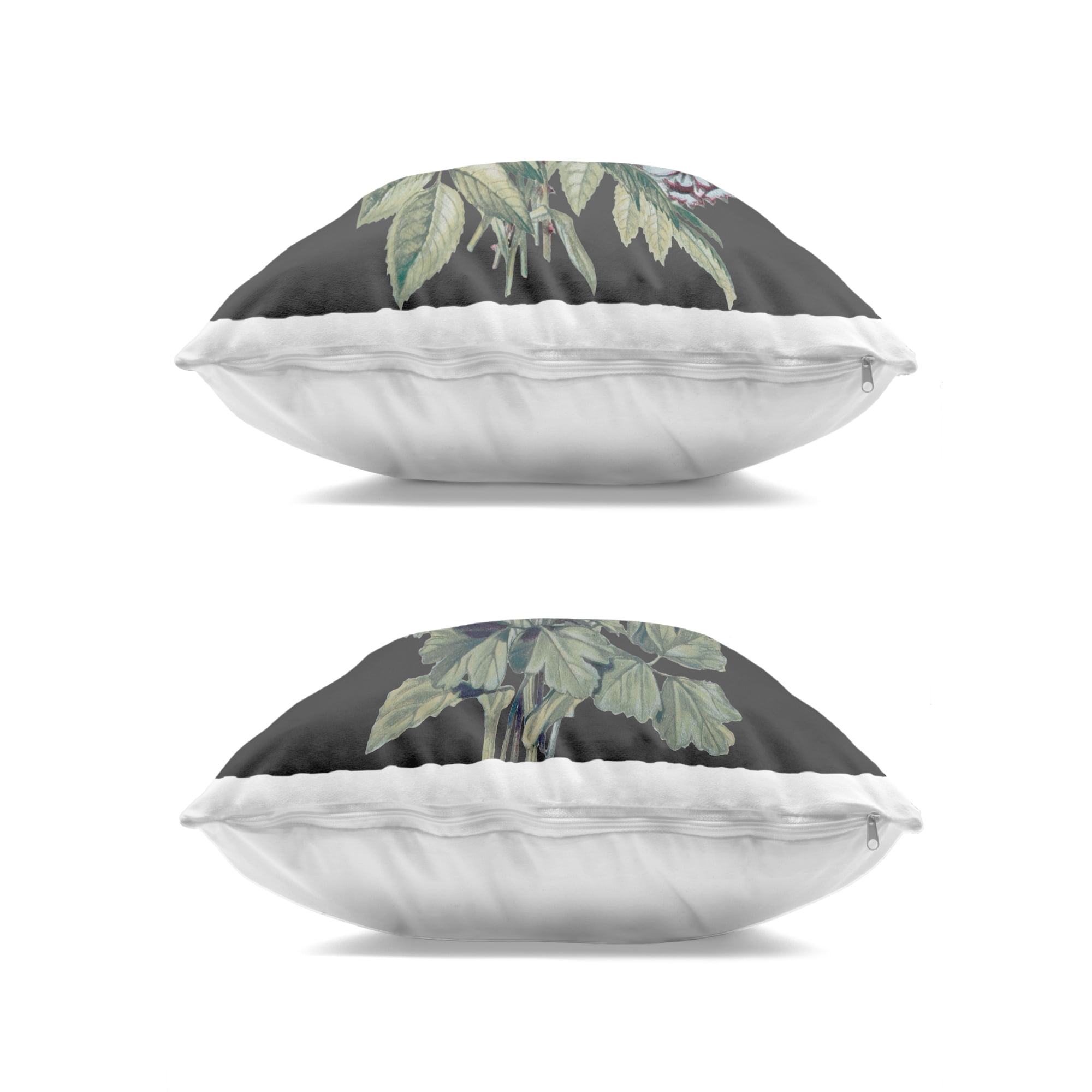 Stupell Industries Colorful Flower Bouquets on Black 2 Piece Decorative Printed Throw Pillow Set, design by Dan Meneely