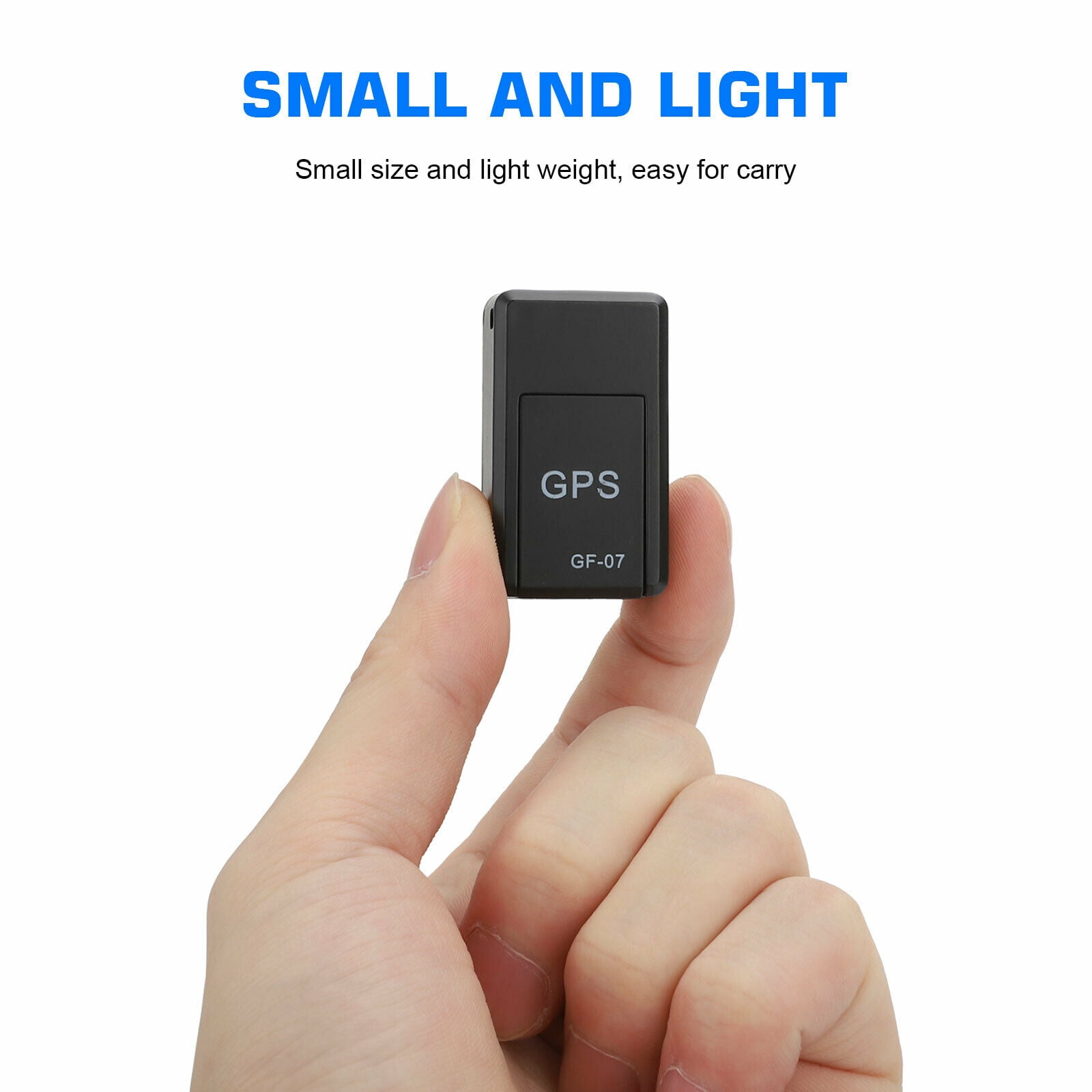 Zeerkeer Portable Real-Time GPS Locator for Vehicles Persons Mini GPS Tracker Assets Kids Cars Hidden Tracking Device with Geo-Fence SOS Alarm Personal Tracking TK902 