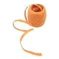 thumbnail image 2 of KLKCMS Orange Paper Raffia Ribbon Decoration, Arts Craft Package String Wire Cord, 2 of 8
