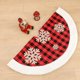 thumbnail image 3 of Naiovety de árbol de Navidad con diseño de copos de nieve y muebles de tela para el hogar Diámetro 122 cm Cubierta de base Granja Kits de decoración para fiestas, 3 of 6