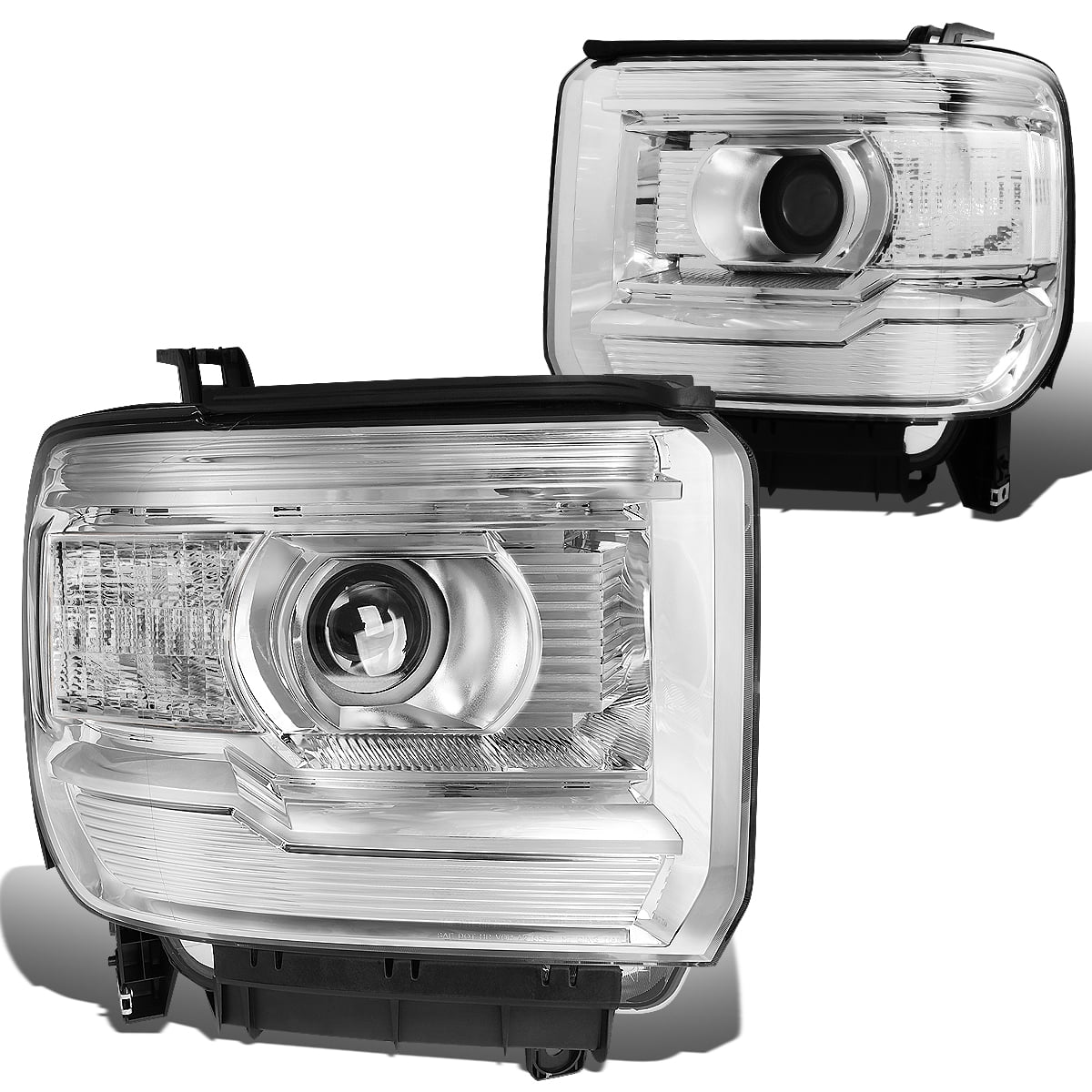 For 2014 to 2017 GMC Sierra 1500 2500HD 3500HD Pair Projector Headlight