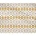 thumbnail image 4 of oneOone Cotton Flex Yellow Fabric Argyle Check Craft Projects Decor Fabric Printed By The Yard 40 Inch Wide, 4 of 4