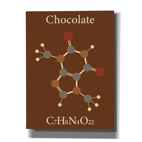 Epic Graffiti 'Chocolate Molecule' Canvas Wall Art, 12"x16"