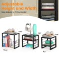 thumbnail image 2 of Locker Organizer Shelf School, Adjustable Width and Height, Stackable Metal Locker Storage Organization, Ideal Locker Fits Standard Size School, Offi, 2 of 7