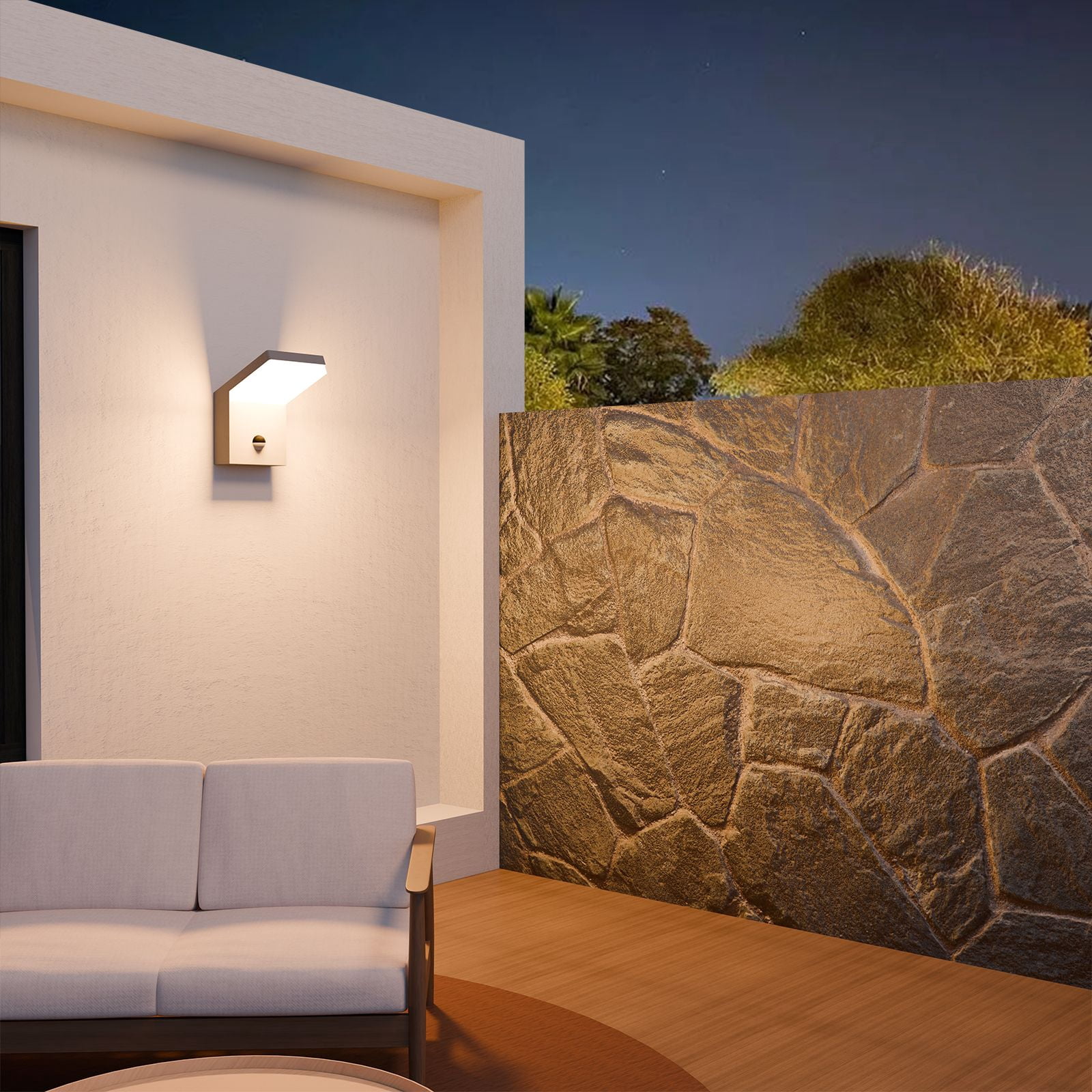 Wall Light Outdoor LED Wall Mount Lamp Wall Sconce with Motion Sensor