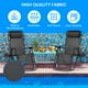 thumbnail image 5 of Set de 2 sillas Zero Gravity Simple Deluxe con almohada negra, 5 of 7