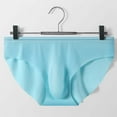 thumbnail image 4 of Mens Solid Color Ice Silk Seamless One Piece Briefs, 4 of 9