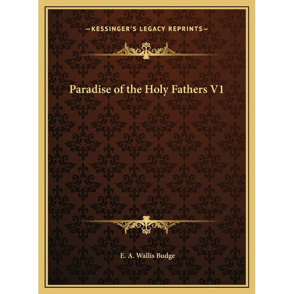 Paradise of the Holy Fathers V1 (Hardcover)