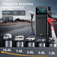 thumbnail image 2 of "Arrancador 12V 8500A con Compresor 150PSI y Power Bank para Auto y Camioneta Belug, Negro ", 2 of 5