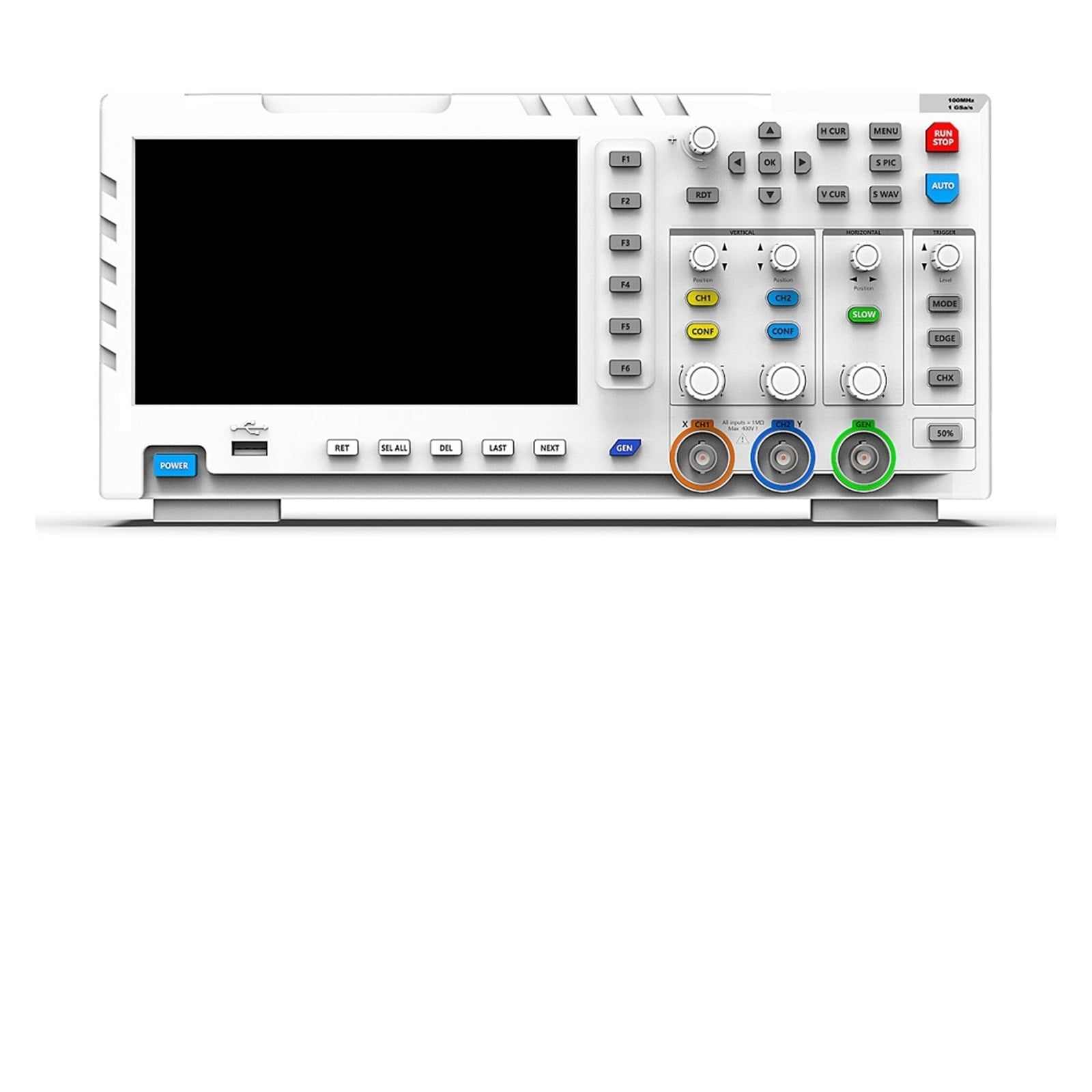 1014D Desktop Oscilloscope 100MHZ*2 1GS/s 2 In 1 Dual Channel Digital Oscilloscope 10MHZ Signal Generator ,Professional Designed