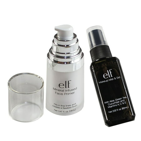 : e.l.f. Studio Mineral Infused Face Primer with Make Up Mist, Makeup Mist keeps your makeup staying in place all day with a radiance boosting.., By Maven (Best Face Primer To Keep Makeup On All Day)