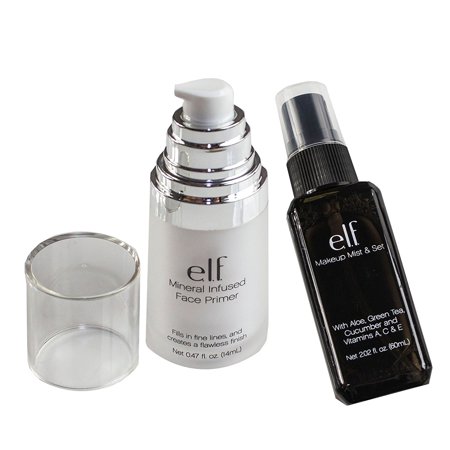 : e.l.f. Studio Mineral Infused Face Primer with Make Up Mist, Makeup Mist keeps your makeup staying in place all day with a radiance boosting.., By Maven (Best Primer To Keep Makeup On All Day)