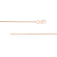 thumbnail image 3 of 14K Rose Gold Women's 20" 1.05mm Chinese Rope Chain Necklace, 3 of 4