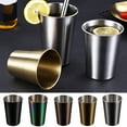 thumbnail image 2 of huanledash Stainless Steel 230/350/500ml Beer Cup Easy to Clean Comfortable Grip Drinking Home Accessory, 2 of 8