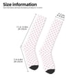thumbnail image 2 of Pofeuu Animal Pink Color Paw Print Stockings, Adult Running Hiking Socks for Youth and Adult, 2 of 6