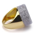 thumbnail image 5 of HeartsAndYou 6ct Round Brilliant Cut Moissanite Ice Gatsby Cocktail Ring 18k Yellow Gold over Silver, 5 of 8