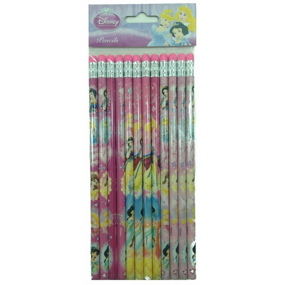 Party Favors Disney Princess Authentic Licensed 24 Wood Pencils Pack