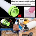 thumbnail image 5 of Bolsa de 20 piezas de 22x28cm, bolsa sellada al vacío reutilizable sin BPA con bomba de aire Manual para conservar alimentos y carne, 5 of 5