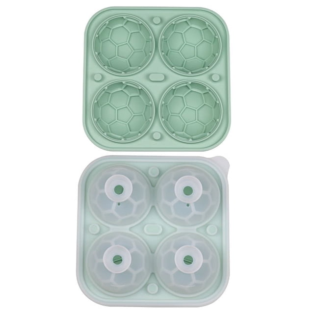 Moldes grandes para cubos de hielo de whisky - 4 bandejas de hielo de silicona gigantes para cócteles, bourbon y bebidas con cubos de fusión lenta, diseño sin derrames y liberación fácil