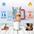 thumbnail image 4 of Cup with Handle and Straws 40 oz Insulated Cute Crab Marine Adorable Travel Cup Birthday Present for Women Girls Daughter Mom Gifts for Him/Her Coffee Mugs, 4 of 7