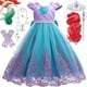 thumbnail image 2 of Vestido de princesa para niña, disfraz de sirenita, Halloween, Carnaval, fiesta, cumpleaños, Cosplay Fivean unisex, 2 of 2