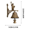 thumbnail image 3 of USA 250th Anniversary Patriotic Statue Wall Bell – Resin Decorative Chime for 1776-2026 Celebration, Vintage American Liberty Decor for Home & Outdoor, 3 of 6