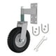 thumbnail image 1 of Juego de ruedas para puerta de 8 ", rotación de 360 grados, resorte resistente cargado con llave para soporte de puerta rodante, piezas de repuesto, 1 of 8