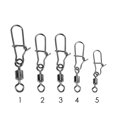 thumbnail image 4 of Girevole de estilo americano + Pin mejorado, 50 Uds., conector mejorado giratorio de Metal para conectar cebo para accesorios de pesca al aire libre, 4 of 5