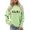 Light Green, variant on Christmas Sweatshirt Long Sleeve Crewneck Sweatshirt Festive Holiday Print Pullover Top Cozy Soft Casual Fashion Tunic Blouse For Seasonal Party Celebration And Daily Wear Christmas Sweater