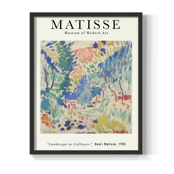 Matisse CLXXVI Framed Print in Black Solid Wood 8 x 10 Framed Print