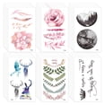 thumbnail image 1 of 30 hojas de tatuajes temporales para mujeres y niñas, tatuajes temporales falsos, Kit de pegatinas para adultos y niños, 1 of 5