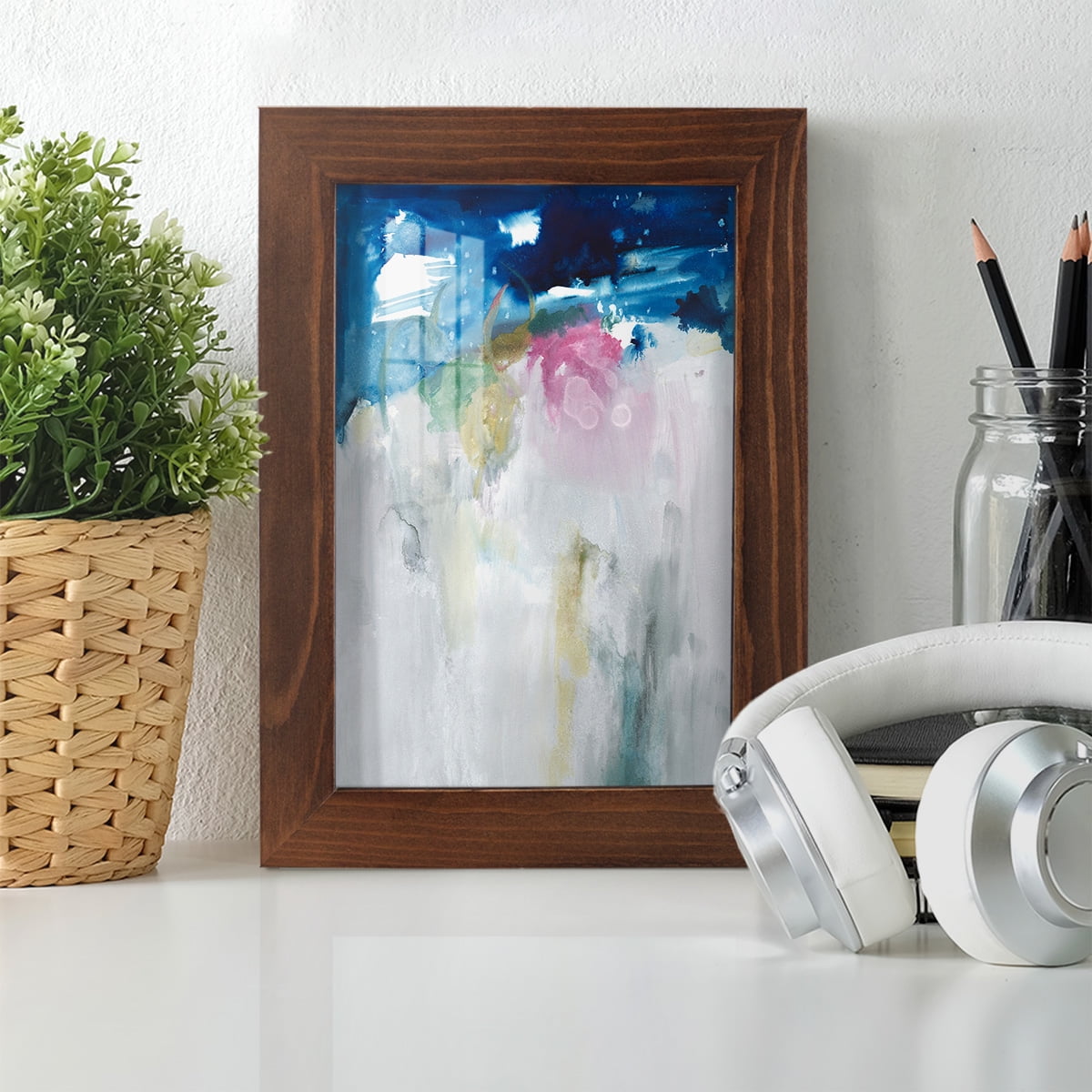 Rising I - Framed Print w/glass - Chestnut
