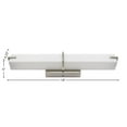 thumbnail image 7 of Sunlite LED Vanity Light Fixture, Color Temperature Selectable 3000K/ 4000K/ 5000K, Brushed Nickel, 7 of 7