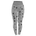 thumbnail image 4 of Leggings for Women Print High Waist Casual Ankle Slim-Leg Leggings, 4 of 5