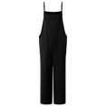 thumbnail image 2 of ZANZEA Womens Long Suspender Bib Casual Solid Jumpsuit Rompers Overalls, 2 of 4