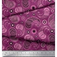 thumbnail image 1 of Soimoi Velvet Fabric Floral & Paisley Printed Fabric 1 Yard 58 Inch Wide, 1 of 3