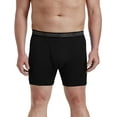 thumbnail image 2 of Harbor Bay by DXL Men's Big and Tall Tech Stretch Solid Boxer Briefs, Black, 4XL, Each, 2 of 7