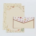 thumbnail image 4 of Vintage Floral Paper Stationery Set, 20 Pieces Set (10 Lined Sheets, 10 Envelope, 4 of 11