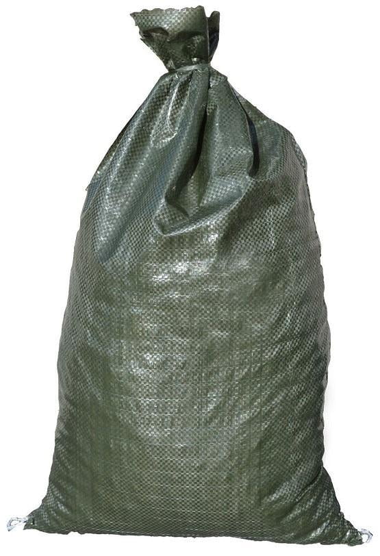 UV Protection 14 x 26 Inch Green 24 Pieces Empty Sand Bags with Solid Ties Woven Polypropylene Sandbags