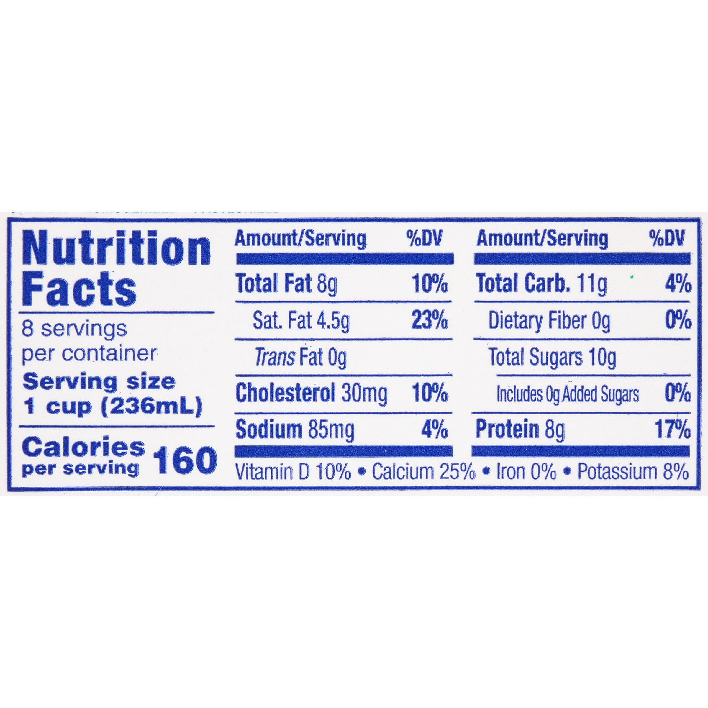 Crystal Creamery Real California Vitamin D Whole Milk, Gluten Free, Half Gallon Jug, 64 fl oz