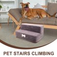 thumbnail image 3 of OULII Dog Stairs with Wear Resistant Material Light Grey Pet Step Ladder for Easy Climbing, 3 of 8