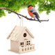thumbnail image 4 of Wooden Bird House Hanging Nest Outdoor Parrots Resting Breeding Nest Decoration, 4 of 4
