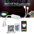thumbnail image 4 of Yeacher DC5V~ IR+WiFi RGB Controller LED Strip Light Controller Wireless Smart Strip Light Controller Voice Control Compatible with Home & for Tuya/SmartLife APP Control, 4 of 8