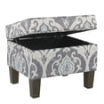 thumbnail image 4 of Otomana de almacenamiento HomePop K7646-A750 de tela azul Suri, 4 of 9