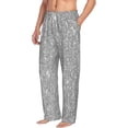 thumbnail image 2 of Xecao GlitterSilver Men's Straight Lounge Pajama Pants: The Ultimate in Comfortable Sleepwear, 2 of 9