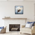 thumbnail image 3 of Stupell Industries Fishing Boat Painting Transportation Painting Black Framed Art Print Wall Art, 24 x 24, 3 of 9