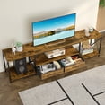 thumbnail image 2 of JAFUSI TV Stand for TVs up to 80" 85" 90",Entertainment Center for living room,Rustic Brown, 2 of 7